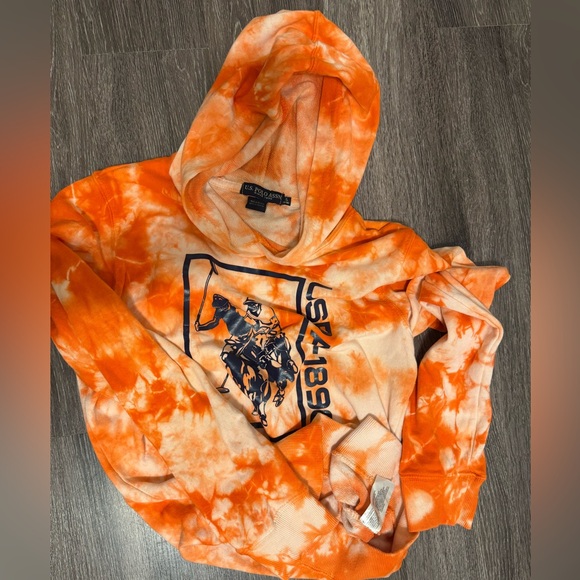 2-Pack U.S Polo Assn Orange/White & Gray/Green Hoodie’s - Picture 4 of 9
